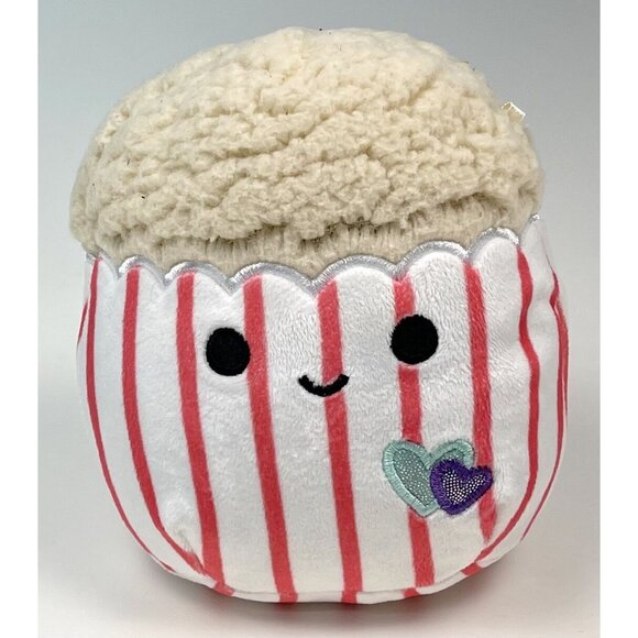 2024 Jazwares Kellytoy SQUISHMALLOWS Stuffed Arnel the Popcorn 6" Plush Toy EUC - Picture 1 of 5
